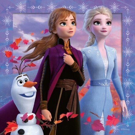 Dėlionė Ravensburger Ledo šalis 2 (Frozen 2) Kelionė prasideda, 3 x 49 d., 5011 kaina ir informacija | Dėlionės (puzzle) | pigu.lt