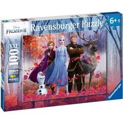 Пазл Ravensburger Ледяная страна 2 (Frozen 2) Лесная магия, 100 частей, 12867 цена и информация | Пазлы | pigu.lt