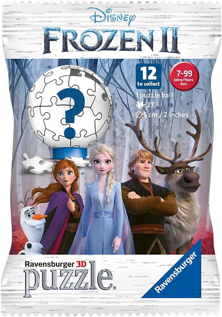 3D dėlionė Ravensburger dėlionė Ledo šalis 2 (Frozen 2), 11168, 27d. kaina ir informacija | Dėlionės (puzzle) | pigu.lt