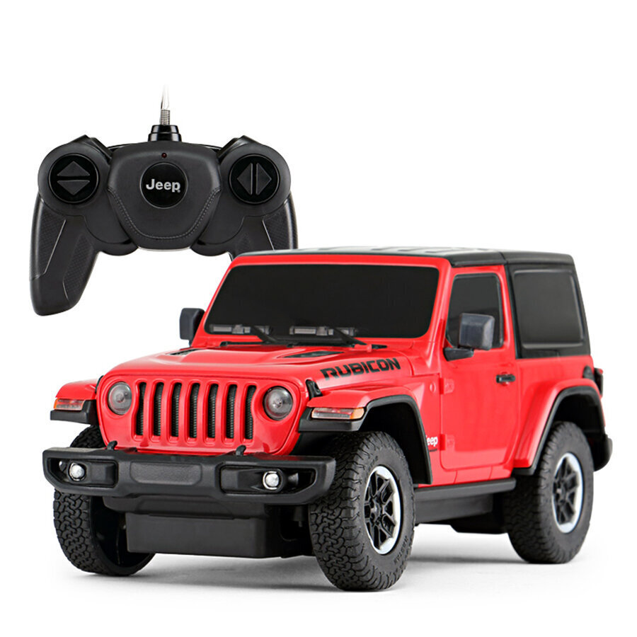 Radijo bangomis valdomas automodelis Rastar 1:24 JEEP Wrangler JL, 79500 kaina ir informacija | Žaislai berniukams | pigu.lt