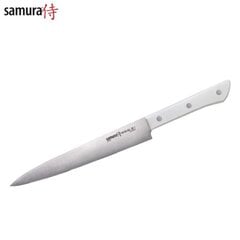 Samura HARAKIRI Универсальный Кухонный нож для Нарезки 7.7"/196 мм 59 HRC с Белой ручкой цена и информация | Ножи и аксессуары для них | pigu.lt