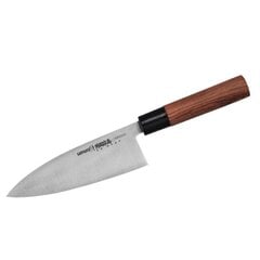 Универсальный кухонный нож из японской стали Samura OKINAWA Deba 6.7"/170 мм из AUS 8 59 HRC цена и информация | Ножи и аксессуары для них | pigu.lt