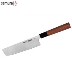 Универсальный кухонный нож из японской стали Samura OKINAWA Nakiri 6.8"/172 мм из AUS 8 59 HRC цена и информация | Ножи и аксессуары для них | pigu.lt