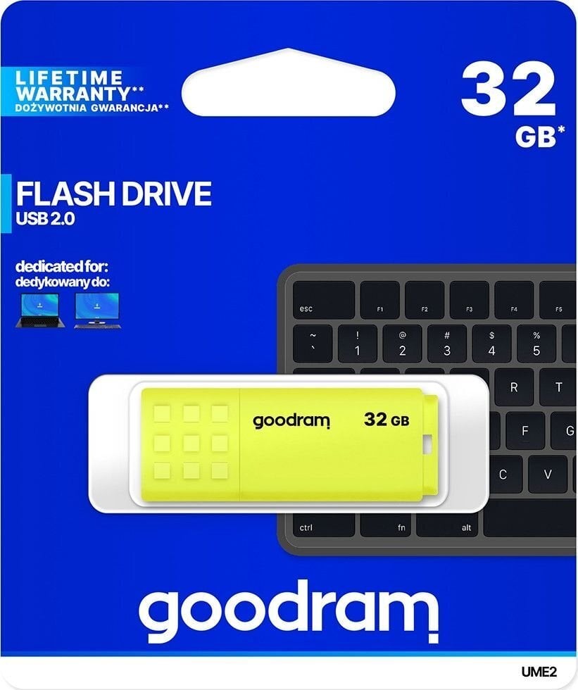 GOODRAM UME2-0320Y0R11 kaina ir informacija | USB laikmenos | pigu.lt