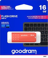 Goodram Pendrive 16GB USB 3.0 kaina ir informacija | USB laikmenos | pigu.lt
