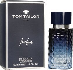 Туалетная вода Tom Tailor For Him EDT для мужчин 50 мл цена и информация | Мужские духи | pigu.lt