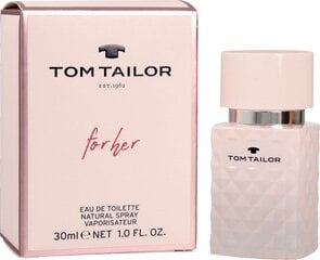 Туалетная вода Tom Tailor For Her EDT для женщин 30 мл цена и информация | Женские духи | pigu.lt