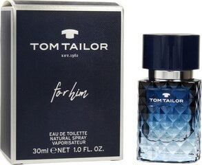 Туалетная вода Tom Tailor For Him EDT для мужчин 30 мл цена и информация | Мужские духи | pigu.lt