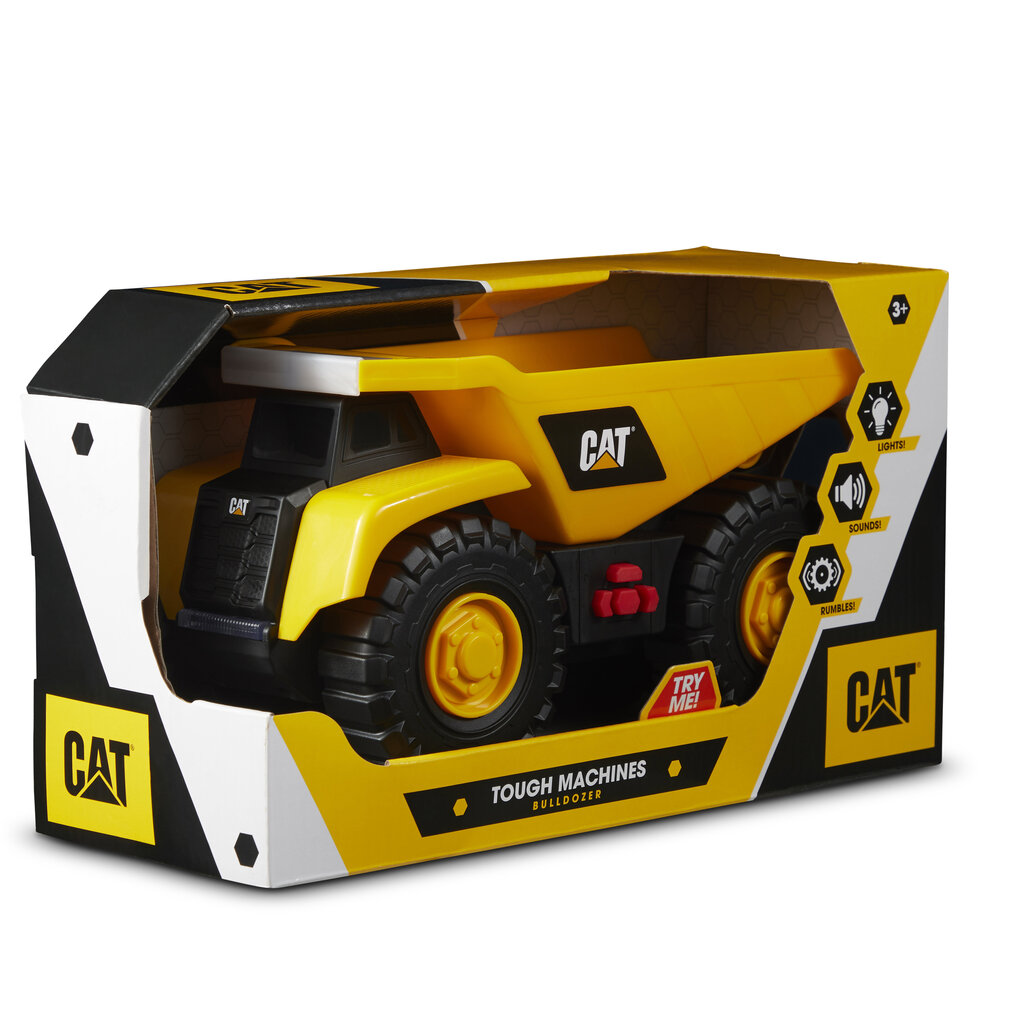 Statybinė mašina su šviesomis ir garsais Cat, 25 cm kaina ir informacija | Žaislai berniukams | pigu.lt