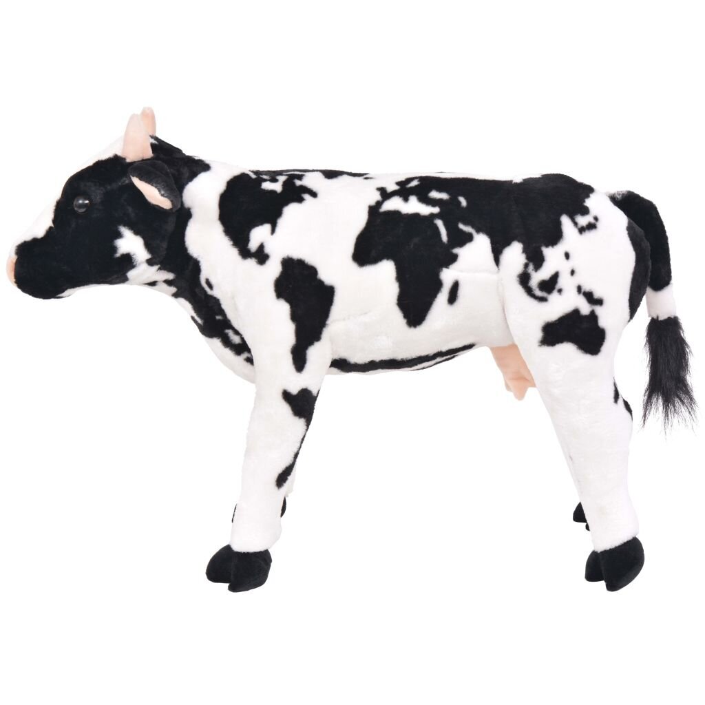 Stovintis pliušinis žaislas karvė, balta/juoda kaina ir informacija | Minkšti (pliušiniai) žaislai | pigu.lt