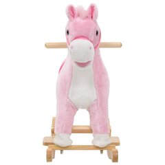 Supamas pliušinis arkliukas, rožinis цена и информация | Игрушки для малышей | pigu.lt