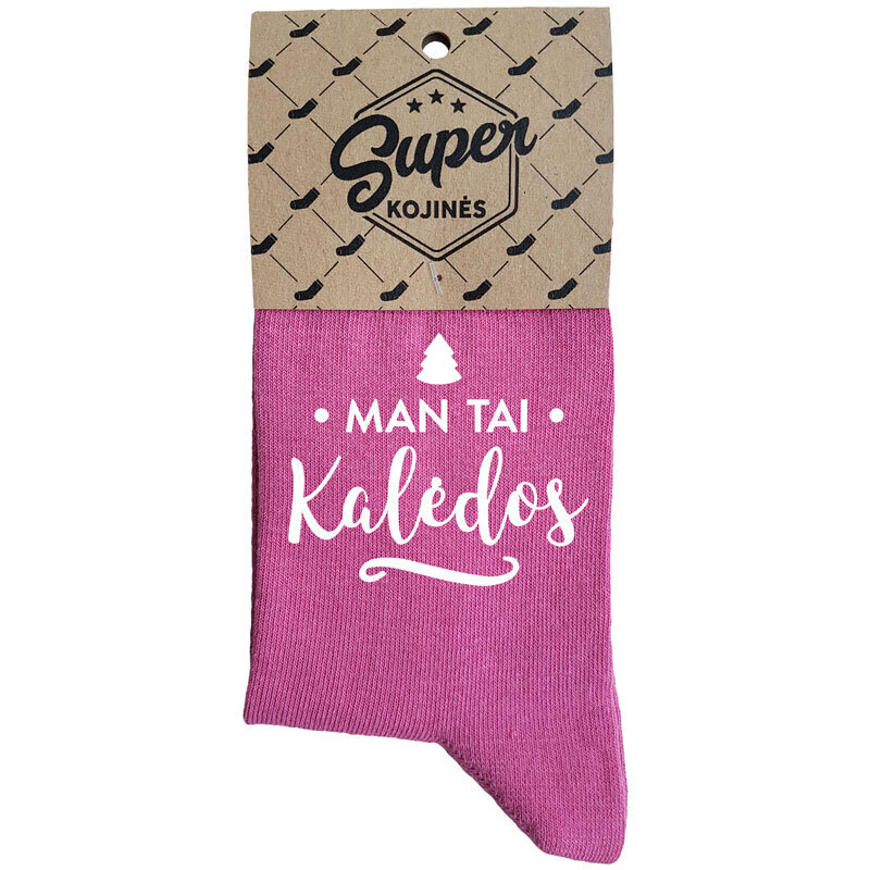 Moteriškos kojinės Man tai Kalėdos kaina ir informacija | Originalios kojinės | pigu.lt