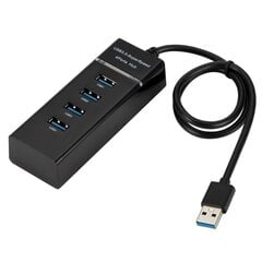 Roger AD15651 USB 3.0 Хаб - Разделитель 4 x USB 3.0 / 5 Gbps Черный цена и информация | Адаптеры, USB-разветвители | pigu.lt