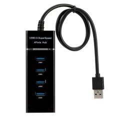 Roger AD15651 USB 3.0 Хаб - Разделитель 4 x USB 3.0 / 5 Gbps Черный цена и информация | Адаптеры, USB-разветвители | pigu.lt