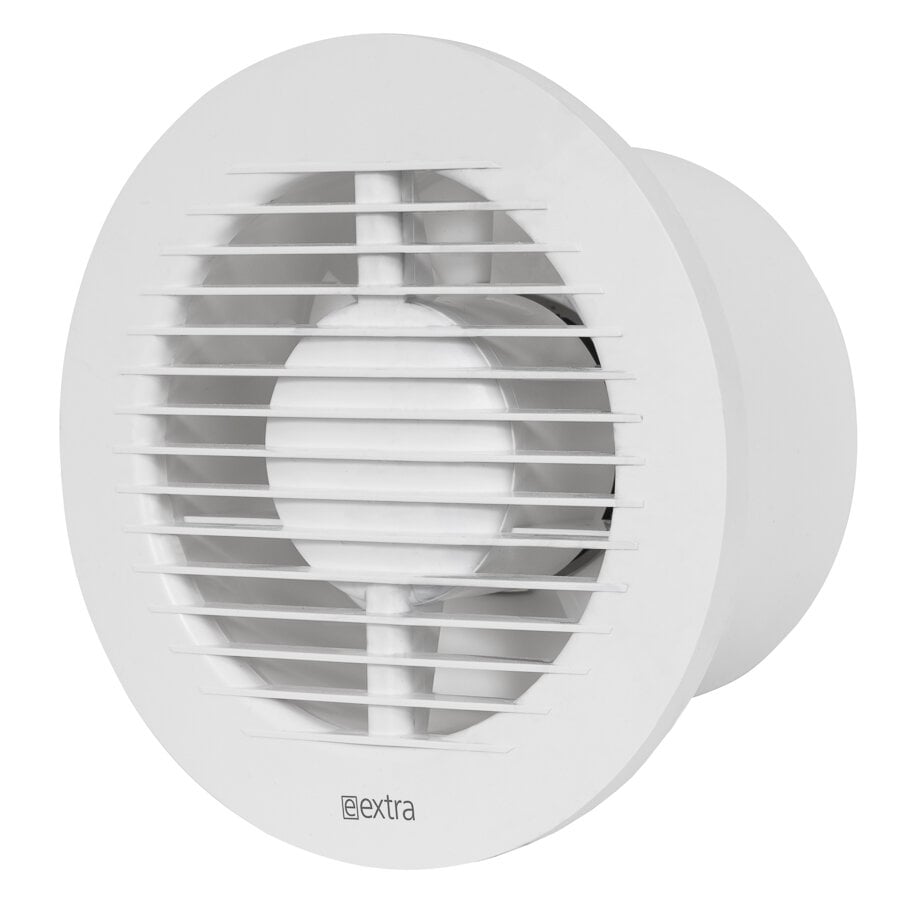 Elektrinis ventiliatorius Europlast E-Extra EA125HT, Ø125mm su rutuliniu guoliu, laikmačiu, drėgmės davikliu kaina ir informacija | Vonios ventiliatoriai | pigu.lt