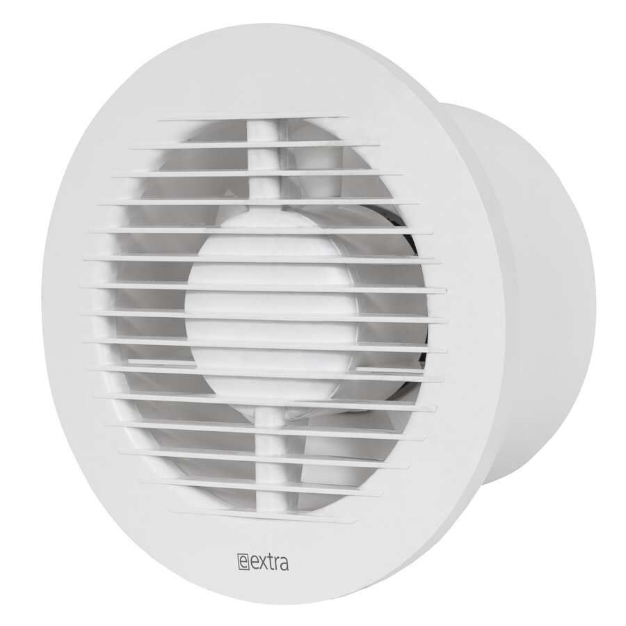 Elektrinis ventiliatorius Europlast E-Extra EA125T, Ø125mm su rutuliniu guoliu, laikmačiu kaina ir informacija | Vonios ventiliatoriai | pigu.lt