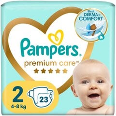 Sauskelnės PAMPERS Premium Care, Small Pack 2 dydis, 4-8 kg, 23 vnt. kaina ir informacija | Sauskelnės | pigu.lt