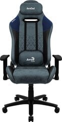 Игровое кресло Aerocool DUKE AeroSuede Universal, чёрный, синий цена и информация | Офисные кресла | pigu.lt