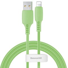 Кабель для зарядки / передачи данных USB - Lightning Baseus Colourful 1.2 м, зеленый цена и информация | Кабели для телефонов | pigu.lt