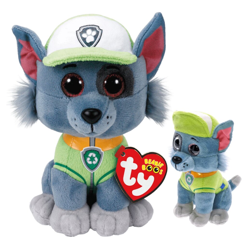 Minkštas žaislas TY Paw Patrol (Šunyčiai patruliai), Rocky, 24cm kaina ir informacija | Minkšti (pliušiniai) žaislai | pigu.lt