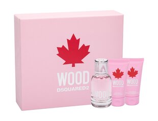 Rinkinys Dsquared2 Wood: EDT moterims 50 ml + dušo želė 50 ml kaina ir informacija | Kvepalai moterims | pigu.lt