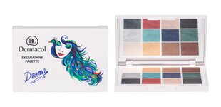 Палетка теней для век Dermacol Luxury Eyeshadow Palette Drama, 18 г цена и информация | Тушь, средства для роста ресниц, тени для век, карандаши для глаз | pigu.lt