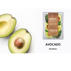 Maitinamoji lakštinė veido kaukė TonyMoly Fresh To Go Avocado, 1 vnt. kaina ir informacija | Veido kaukės, paakių kaukės | pigu.lt