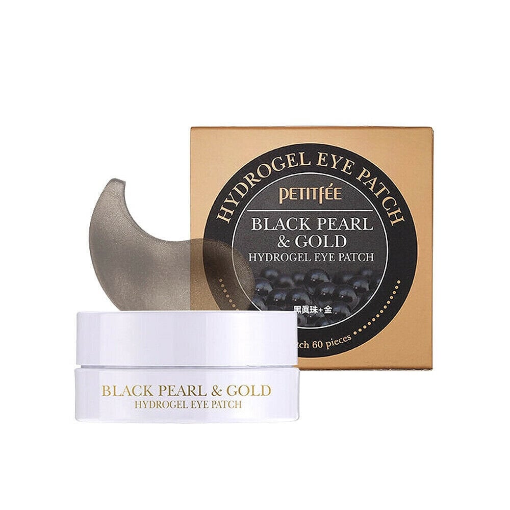 Paakių pagalvėlės Petitfee Black Pearl & Gold Hydrogel Eye Patch 60 vnt. цена и информация | Veido kaukės, paakių kaukės | pigu.lt