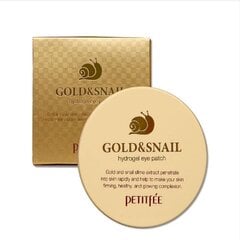 Подушечки для век Petitfee Gold & Snail Hydrogel Eye Patch 60 шт. цена и информация | Маски для лица, патчи для глаз | pigu.lt