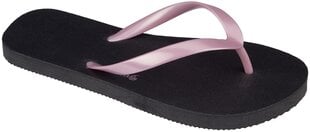 Waimea šlepetės mergaitėms Mambo Beach, black/pink kaina ir informacija | Paplūdimio avalynė vaikams | pigu.lt