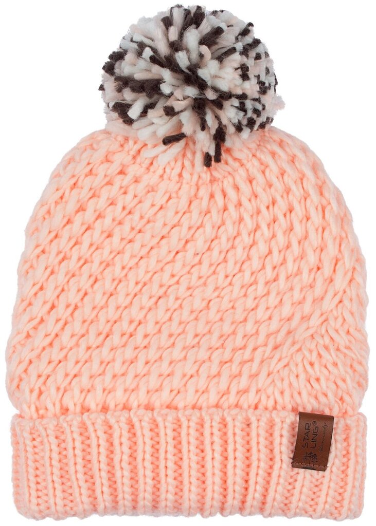 Starling kepurė mergaitėms Belle, light pink kaina ir informacija | Žiemos drabužiai vaikams | pigu.lt