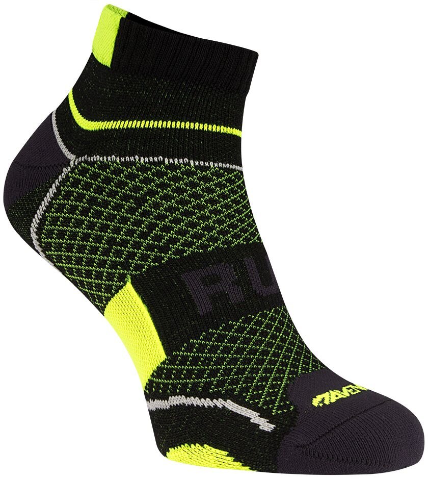 Avento bėgimo kojinės Climayarn, black/fluorescent yellow kaina ir informacija | Moteriškos kojinės | pigu.lt