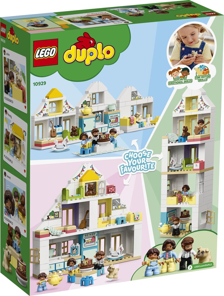 10929 LEGO® DUPLO Modulinis žaislinis namas цена и информация | Konstruktoriai ir kaladėlės | pigu.lt