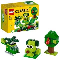 11007 LEGO® Classic Žalios kaladėlės kaina ir informacija | Konstruktoriai ir kaladėlės | pigu.lt