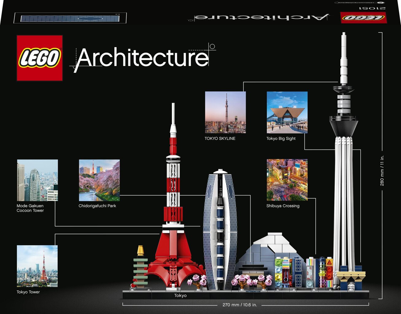 21051 LEGO® Architecture Tokijas kaina ir informacija | Konstruktoriai ir kaladėlės | pigu.lt