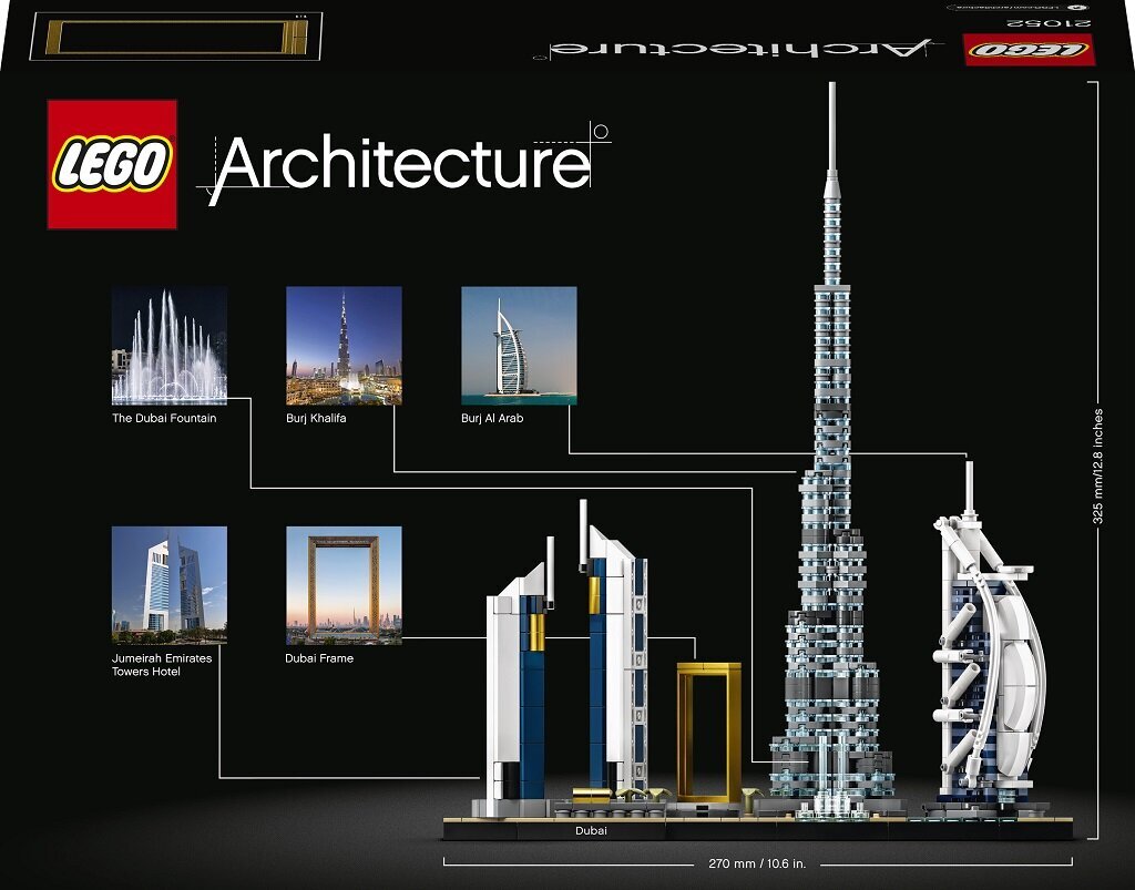 21052 LEGO® Architecture Dubajus цена и информация | Konstruktoriai ir kaladėlės | pigu.lt