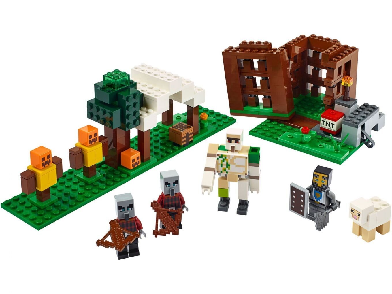 21159 LEGO® Minecraft Plėšikų sargybos postas kaina ir informacija | Konstruktoriai ir kaladėlės | pigu.lt