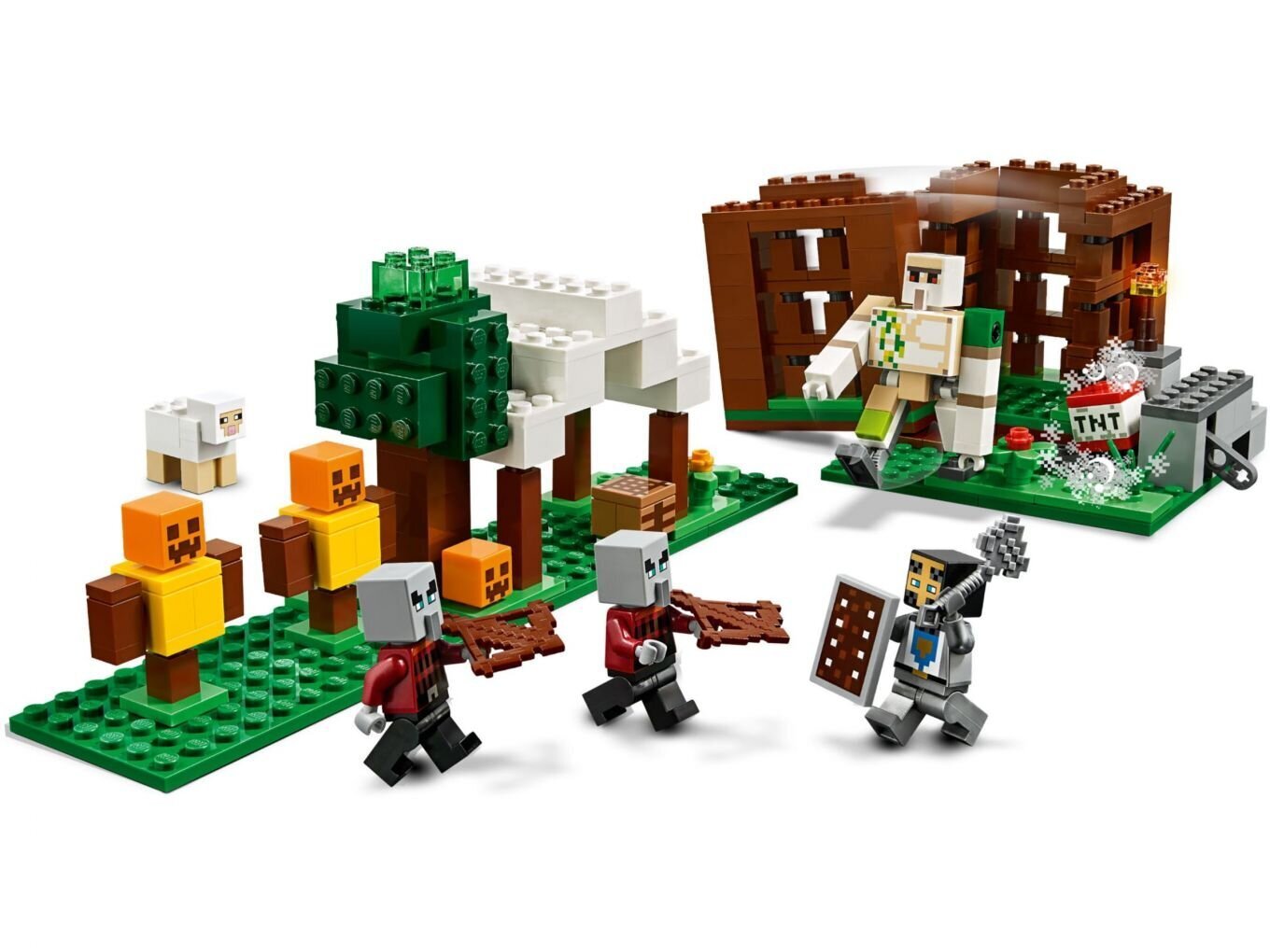 21159 LEGO® Minecraft Plėšikų sargybos postas kaina ir informacija | Konstruktoriai ir kaladėlės | pigu.lt