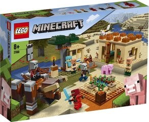 21160 LEGO® Minecraft Illager рейд цена и информация | Конструкторы и кубики | pigu.lt