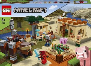 21160 LEGO® Minecraft Illager рейд цена и информация | Конструкторы и кубики | pigu.lt