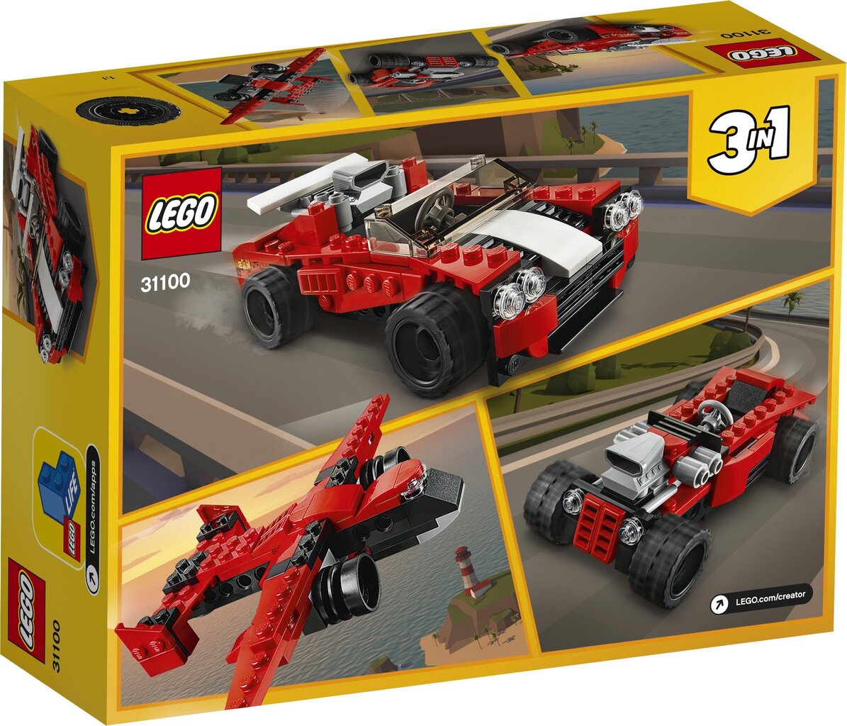 31100 LEGO® Creator Sportinis automobilis, 134 d. цена и информация | Konstruktoriai ir kaladėlės | pigu.lt