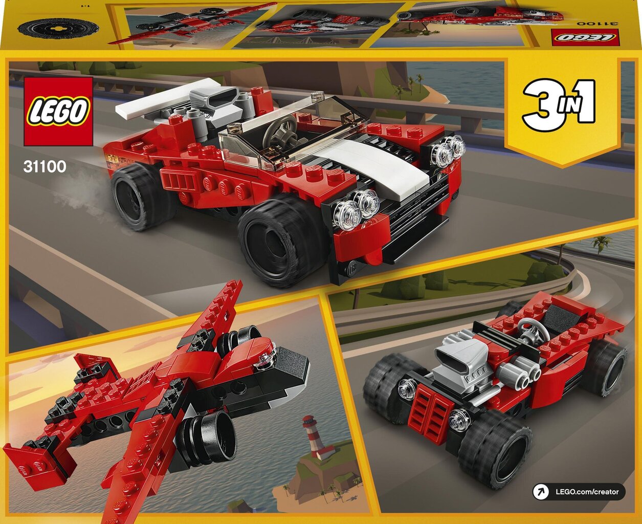 31100 LEGO® Creator спортивный автомобиль, 134 д. цена | pigu.lt