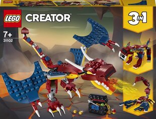 31102 LEGO® Creator Ugnies Drakonas kaina ir informacija | Konstruktoriai ir kaladėlės | pigu.lt