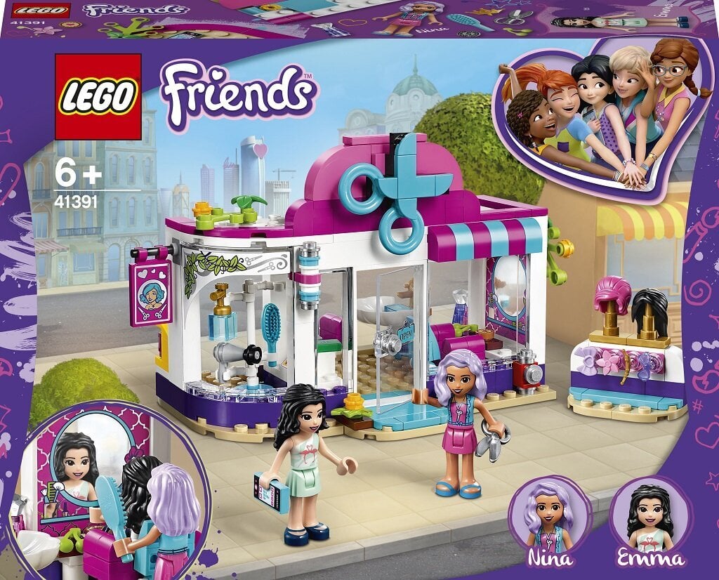 41391 LEGO® Friends Hartleiko miesto kirpykla kaina ir informacija | Konstruktoriai ir kaladėlės | pigu.lt