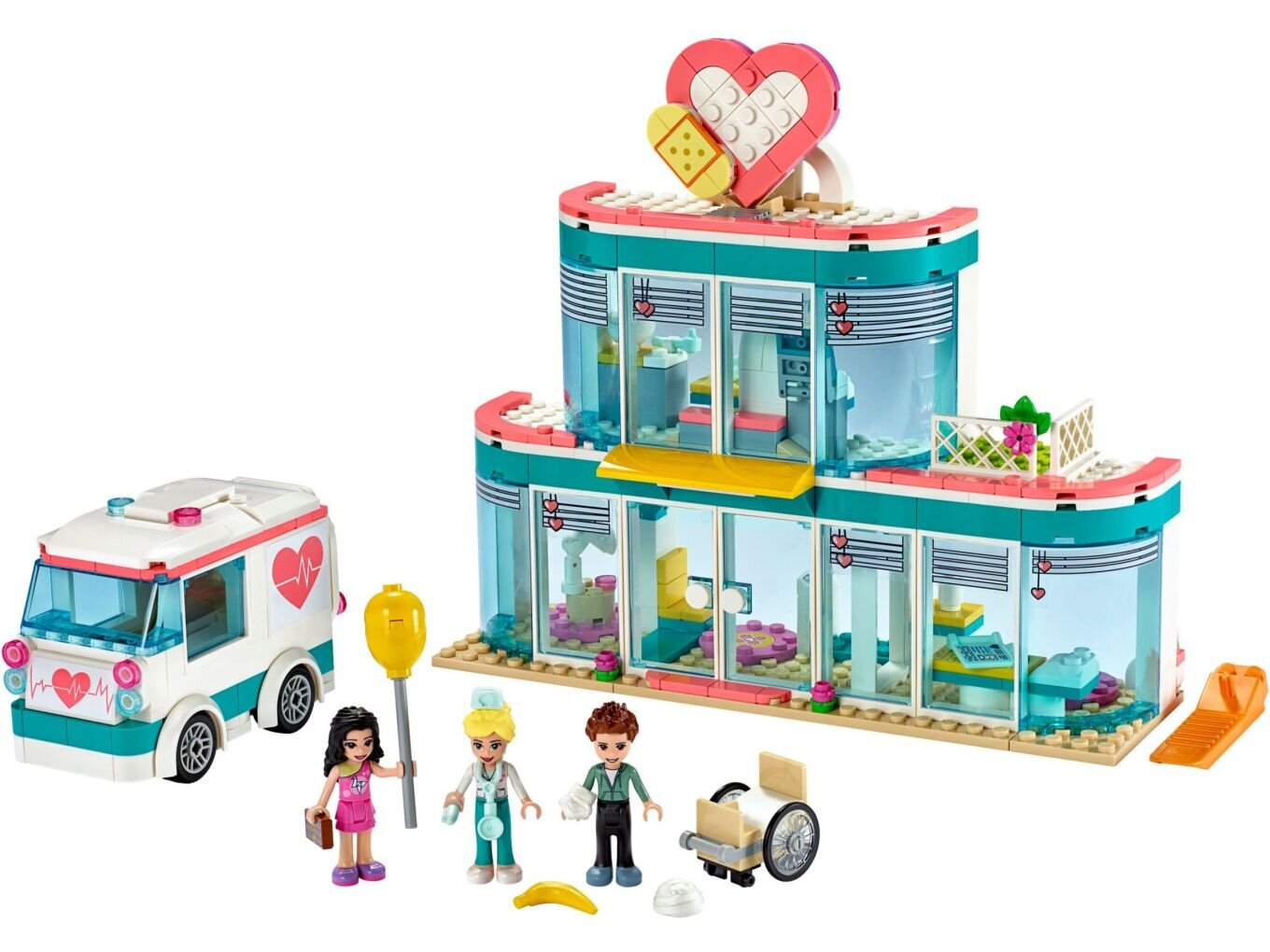 41394 LEGO® Friends Hartleiko miesto ligoninė kaina ir informacija | Konstruktoriai ir kaladėlės | pigu.lt