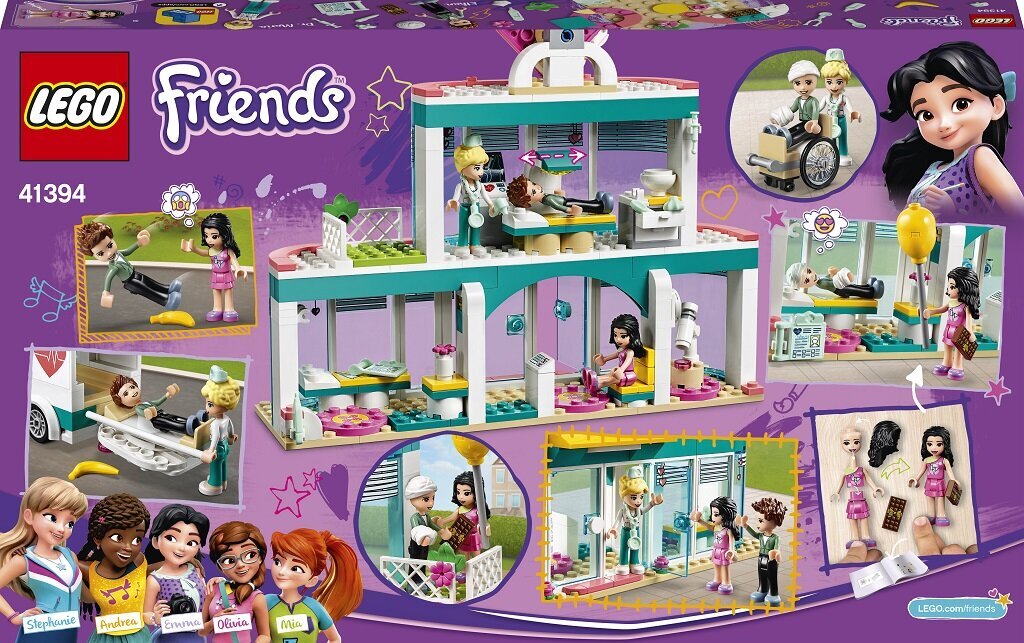 41394 LEGO® Friends Hartleiko miesto ligoninė kaina ir informacija | Konstruktoriai ir kaladėlės | pigu.lt