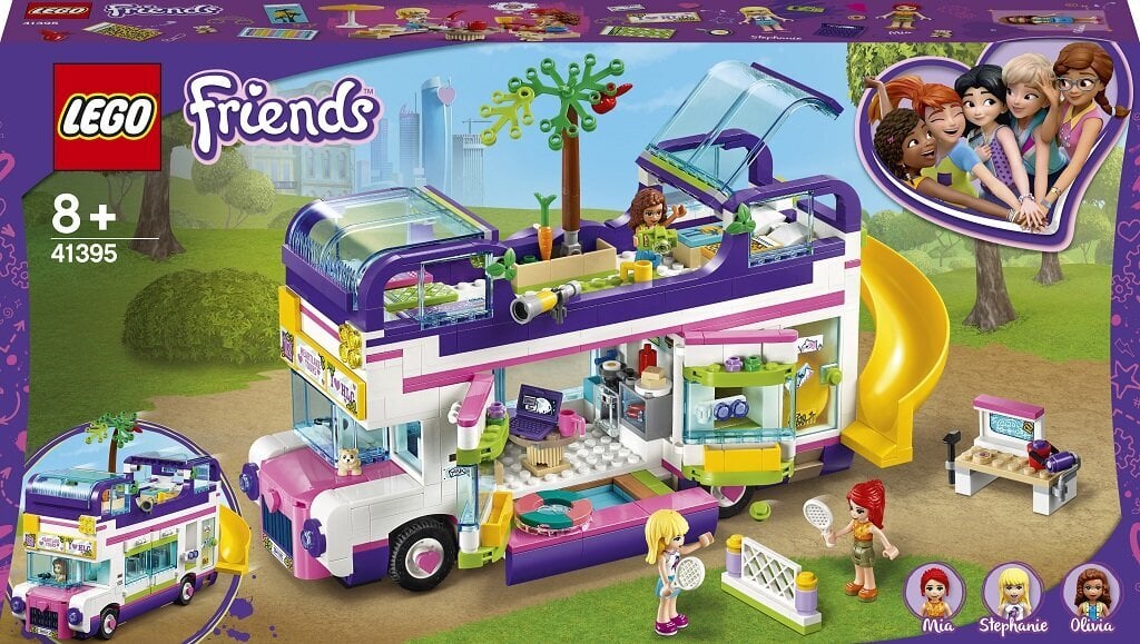 41395 LEGO® Friends Draugystės autobusas цена и информация | Konstruktoriai ir kaladėlės | pigu.lt