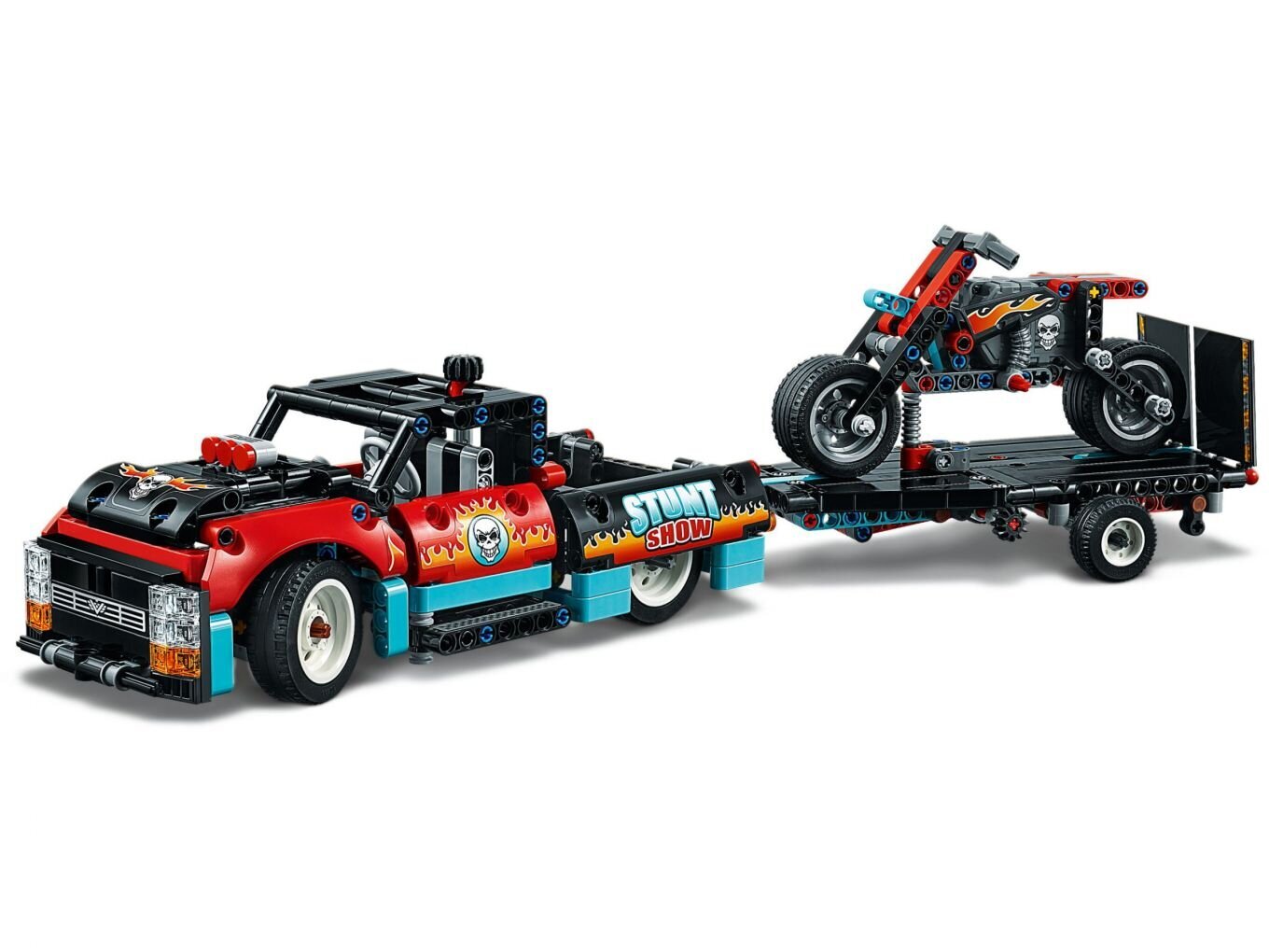 42106 LEGO® Technic Kaskadininkų pasirodymo sunkvežimis ir motociklas kaina ir informacija | Konstruktoriai ir kaladėlės | pigu.lt