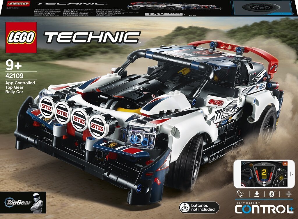 42109 LEGO® Technic Top Gear ralio automobilis kaina ir informacija | Konstruktoriai ir kaladėlės | pigu.lt