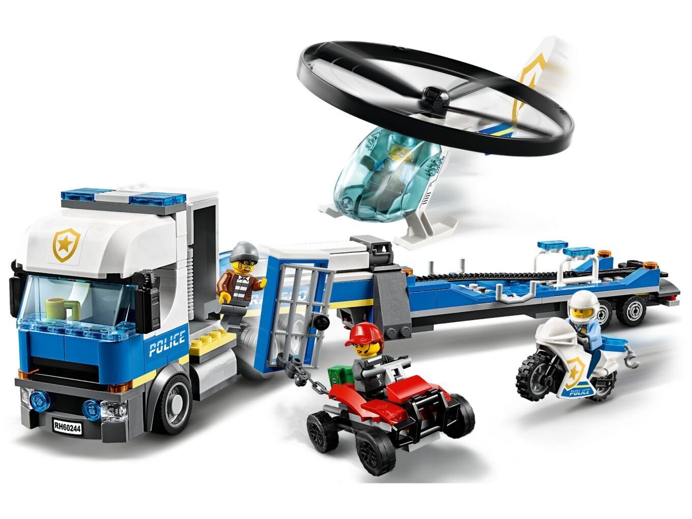 60244 LEGO® City Policijos transporto sraigtasparnis kaina ir informacija | Konstruktoriai ir kaladėlės | pigu.lt